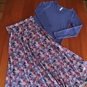 LULAROE! S- LYNNAE TOP & S- MAXI SKIRT